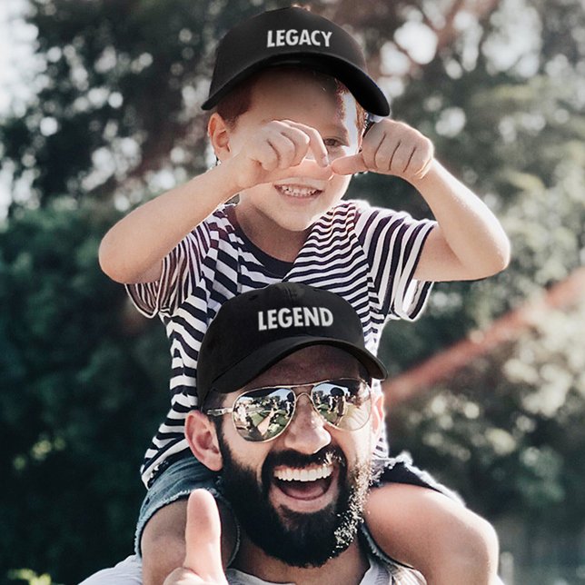 Legend Legacy Father Son Embroidered Baseball Cap (Creator Uploaded)