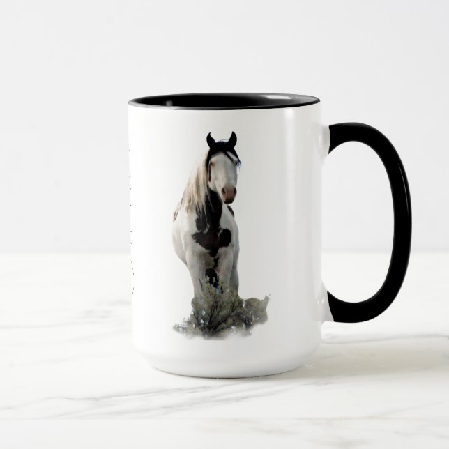 LEGEND Medicine Hat Mustang Stallion "Shaman" Mug (Right)