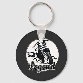 Legend Motorcycle T-Shirt Keychain