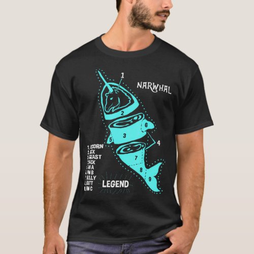 Legend Narwhal  T_Shirt