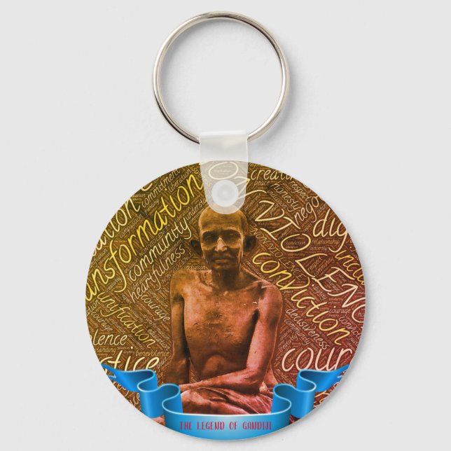 Legend of Gandhiji Keychain (Front)