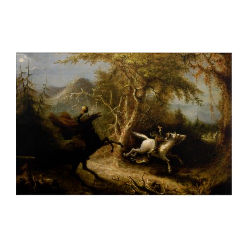 Legend of Headless Horseman Halloween Ghost Acrylic Print