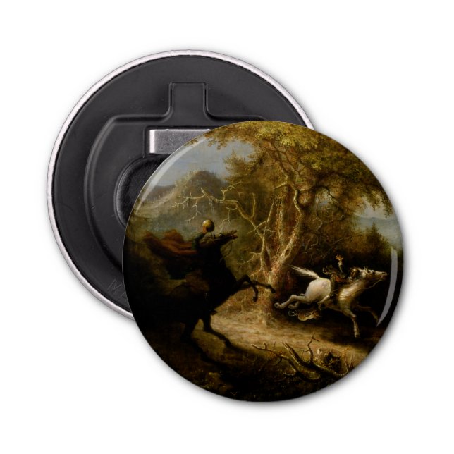 Legend of Headless Horseman Halloween Ghost Bottle Opener (Front)