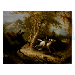 Legend of Headless Horseman Halloween Ghost Cards