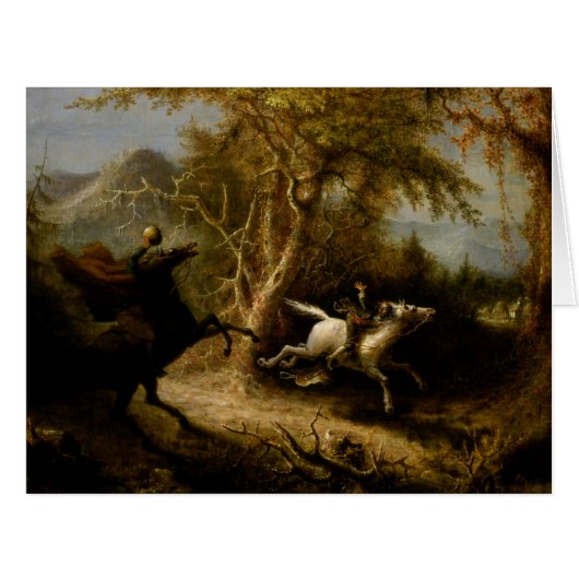 Legend of Headless Horseman Halloween Ghost Cards (Front Horizontal)