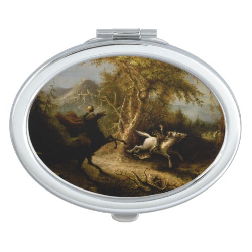 Legend of Headless Horseman Halloween Ghost Compact Mirror