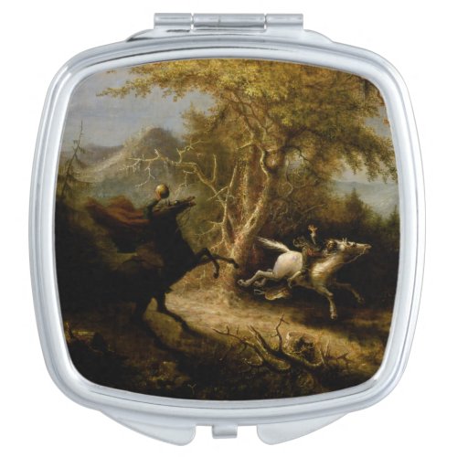 Legend of Headless Horseman Halloween Ghost Compact Mirror