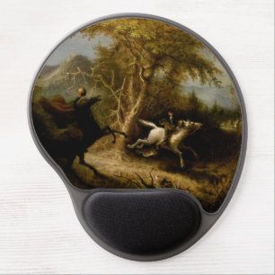 Legend of Headless Horseman Halloween Ghost Gel Mouse Pad