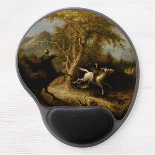 Legend of Headless Horseman Halloween Ghost Gel Mouse Pad