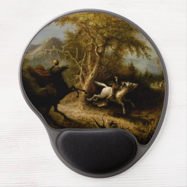 Legend of Headless Horseman Halloween Ghost Gel Mouse Pad (Front)