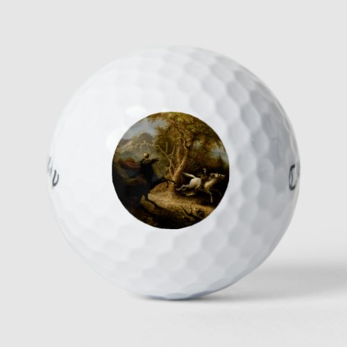 Legend of Headless Horseman Halloween Ghost Golf Balls