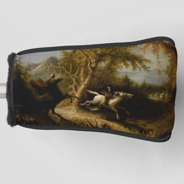 Legend of Headless Horseman Halloween Ghost Golf Head Cover (Front)