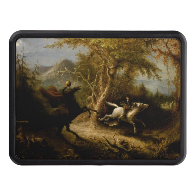 Legend of Headless Horseman Halloween Ghost Hitch Cover (Front)
