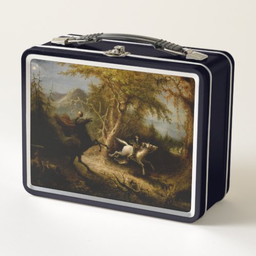 Legend of Headless Horseman Halloween Ghost Metal Lunch Box