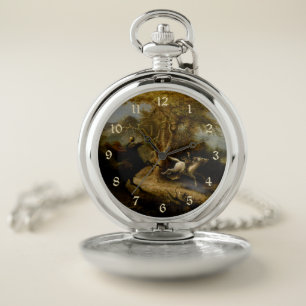 Legend of Headless Horseman Halloween Ghost Pocket Watch