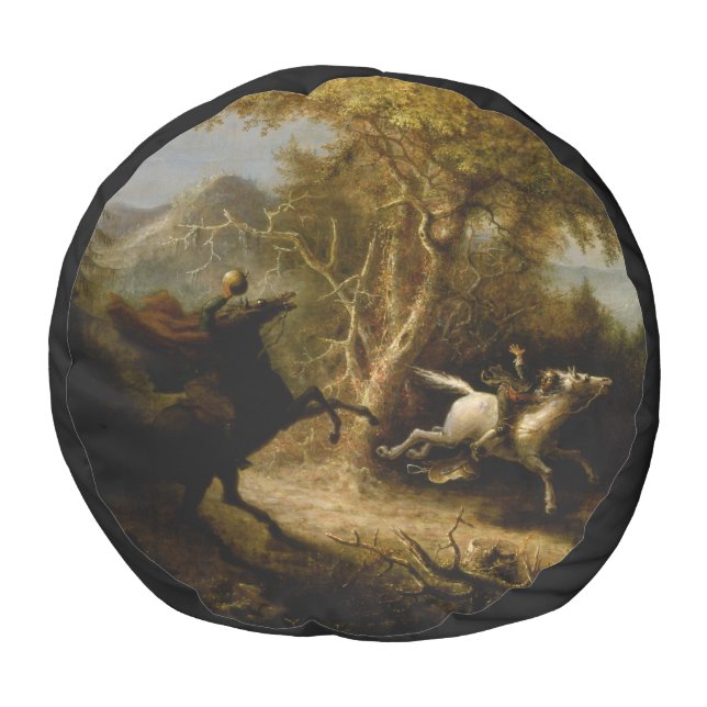 Legend of Headless Horseman Halloween Ghost Pouf (Top)