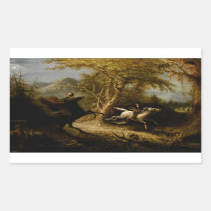 Legend of Headless Horseman Halloween Ghost Rectangular Sticker
