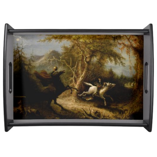 Legend of Headless Horseman Halloween Ghost Serving Tray