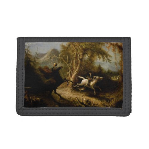 Legend of Headless Horseman Halloween Ghost Trifold Wallet