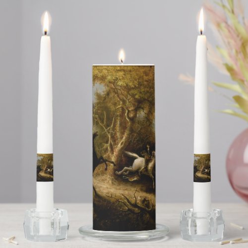 Legend of Headless Horseman Halloween Ghost Unity Candle Set