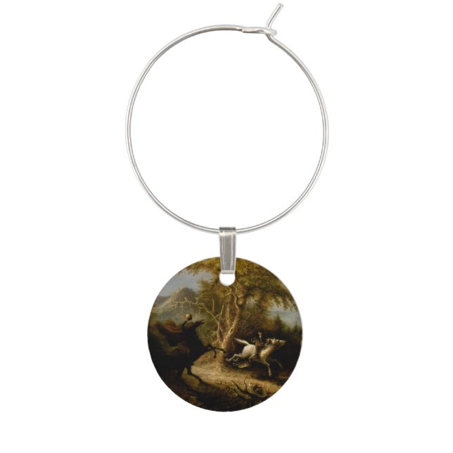 Legend of Headless Horseman Halloween Ghost Wine Charm (First Charm)