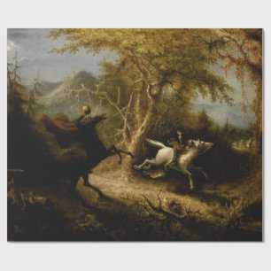 Legend of Headless Horseman Halloween Ghost Wrapping Paper