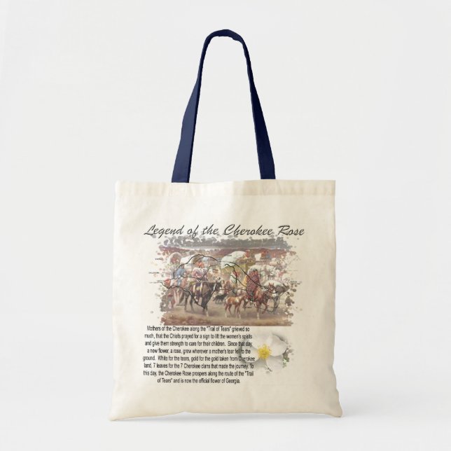 Legend of the Cherokee Rose Tote Bag (Front)