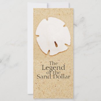 Legend Of The Sand Dollar Rack Card by Meg_Stewart at Zazzle