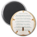 Legend Of The Sand Dollar Round Magnet at Zazzle