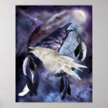 Legend Of The White Raven Art Print/ Poster