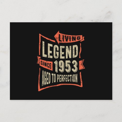 Legend Since 1953 Birthday Gift Postcard