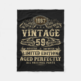 Legend Since 1967 Vintage 59th Birthday For Him  Fleece Blanket