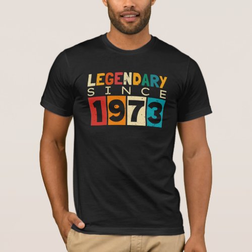 Legend Since 1973 51st Birthday T_Shirt