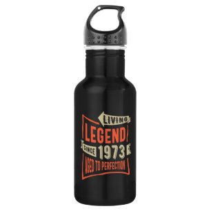 Legend Since 1973 Birthday Gift Stainless Steel Water Bottle