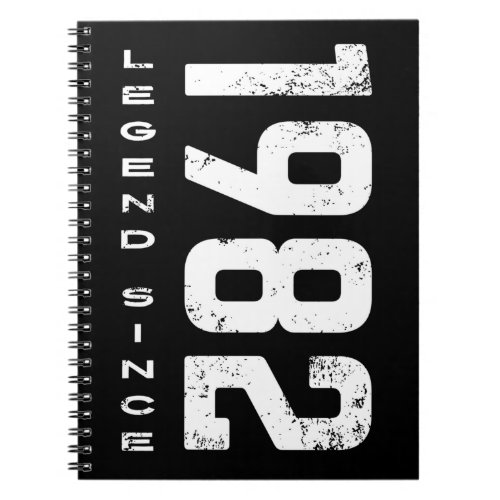 Legend Since 1982 42nd Birthday Notebook