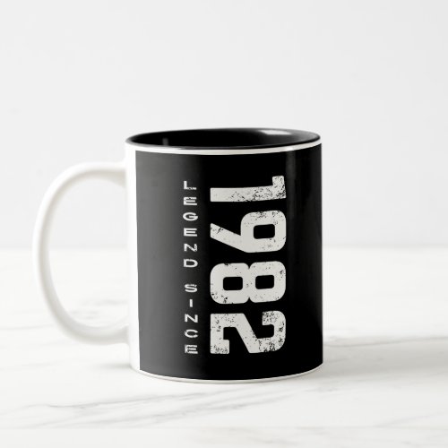 Legend Since 1982 42nd Birthday Two_Tone Coffee Mug