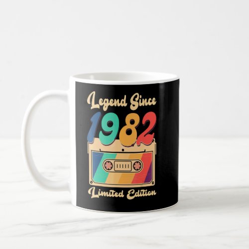 Legend Since 1982 Vintage Cassette Birthday Women  Coffee Mug