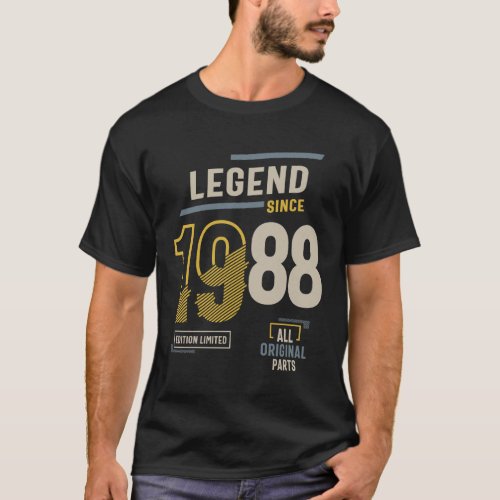 Legend Since 1988 35 birthday  T_Shirt