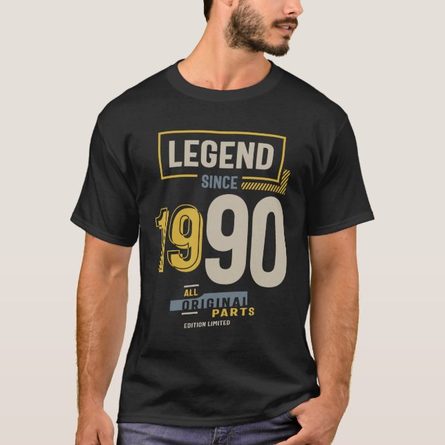 Legend Since 1990 33rd birthday T-Shirt (Front)
