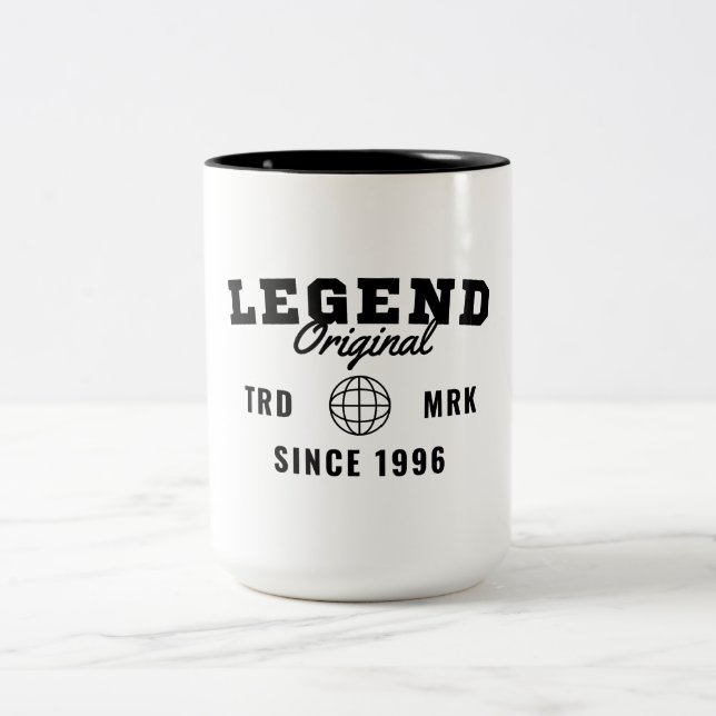 Legend Since 1996 Two-Tone Coffee Mug (Center)