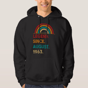 Legend Since August 1963 59th Birthday Born In 19 Hoodie