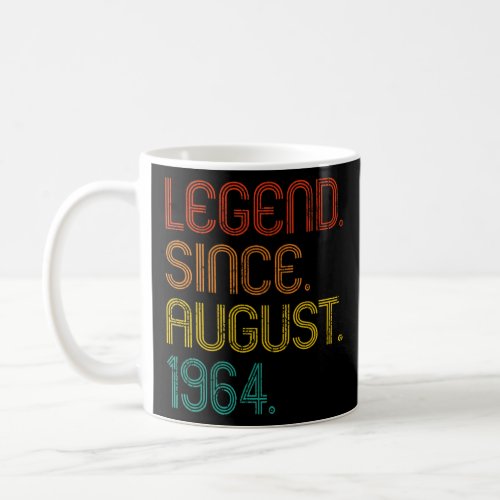 Legend Since August 1964 Retro 58 Years Old 58th B Coffee Mug