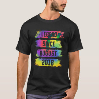 Legend Since August 2018 5 Years Old Tie Dye 5th B T-Shirt