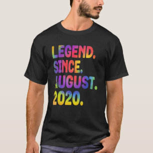 Legend Since August 2020 3 Years Old Tie Dye 3rd B T-Shirt