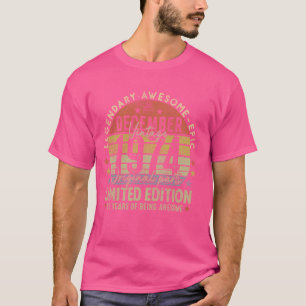 Legend Since December 1974 Retro 50th Birthday Mad T-Shirt