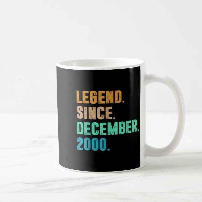 Legend Since December 2000 Birth Of Birthday 2000  Coffee Mug (Right)