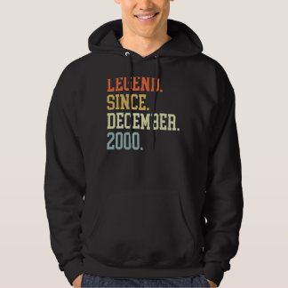 Legend Since December 2000 For Men Women December Hoodie