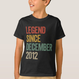 Legend Since December 2012 13th Birthday Retro Vin T-Shirt