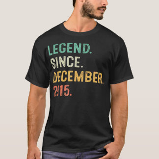 Legend Since December 2015 7th Birthday Gifts 7 Ye T-Shirt