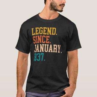 Legend Since January 1937 For Men Women January 19 T-Shirt